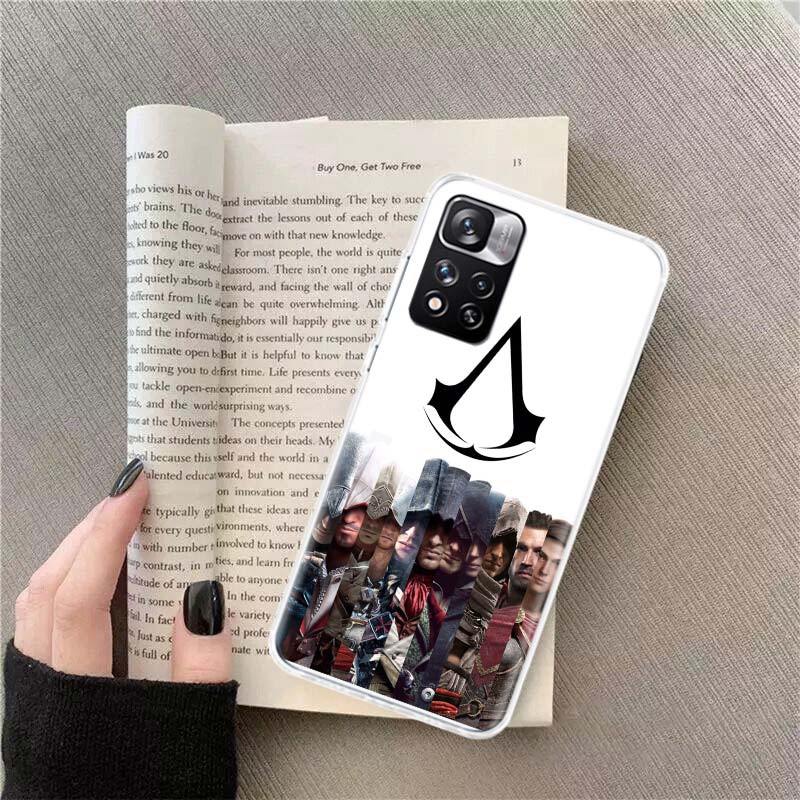 Чехол для телефона Assassin's Creed Для Xiaomi Redmi Note 11 12 14 13 Pro Plus 5G 14S 4G 12S 10 10S 11T Pro 11S 11E Coque Fundas T