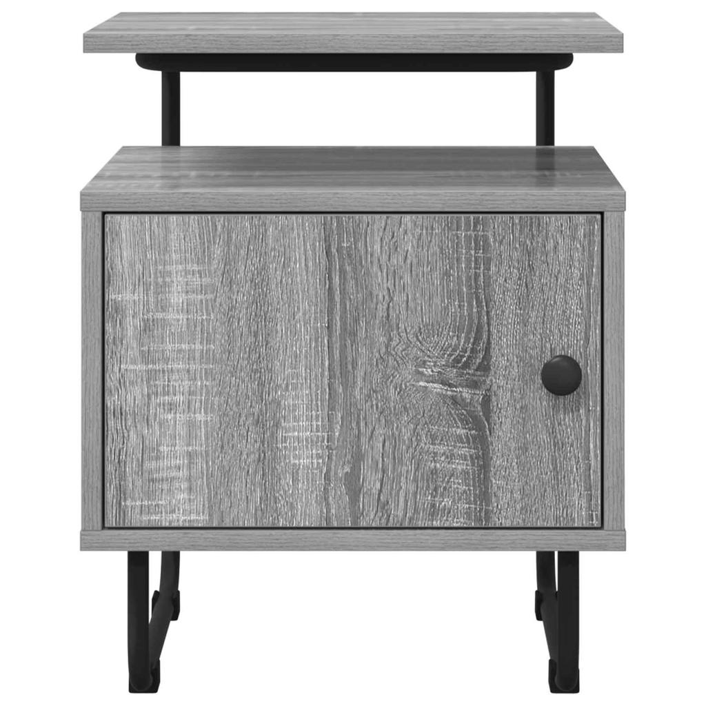 Nightstand Grey Sonoma Engineered Wood