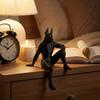 3D-печатная статуя Анубиса, коллекционный элемент египетской мифологии для декора дома, высокодетализированная скульптура бога-шакала с вырезанной мышечной текстурой для офиса