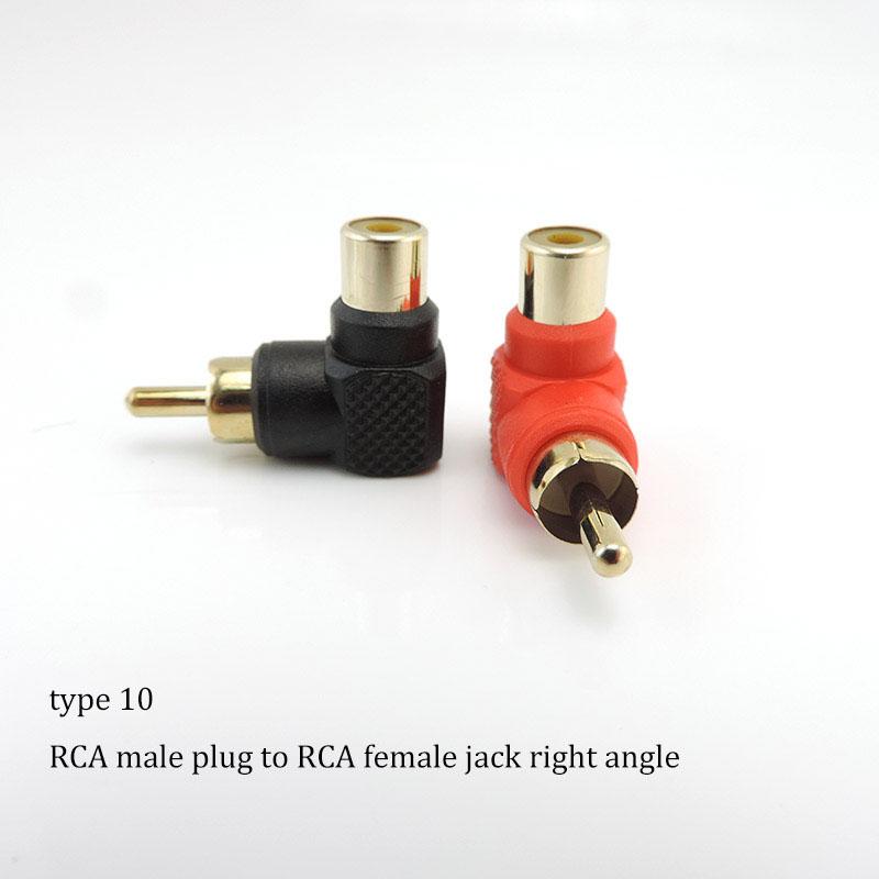 2 шт. RCA Male Female to 2rca 3rca Male Female RCA Connector Splitter Adapter AV Video Audio T Plug RCA 2 3 way right angle a1