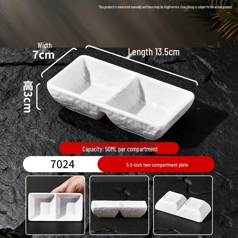 Набор из миски для риса и блюдца для соуса в стиле меламиновой керамики