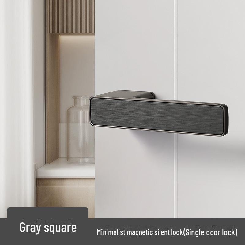 BAGB Italian Minimalist Silent Magnetic Door Lock for Indoor Bedrooms