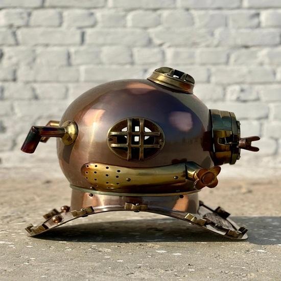 45.72 Cm Handmade Diving Helmet, Us Navy Marine Diving Helmet Heavy Marine Divers Helmet Gift