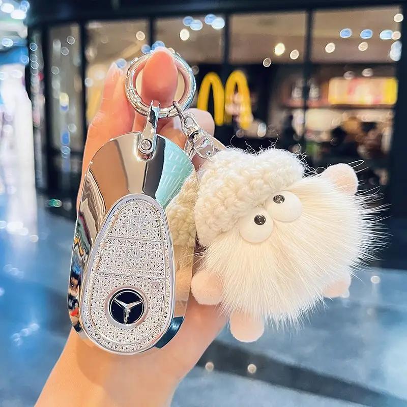 TXF4 Fashion Car Key Case Cover For Mercedes Benz A B C E Class GLS GLA GLK GLC CLS CLA AMG W204 W205 W212 W463 W176 Keychain Fob