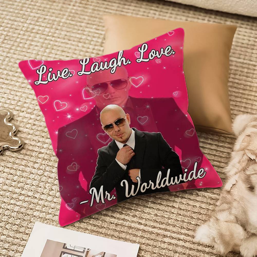 Mr Worldwide P-Pitbull Наволочка Защита от пылевых клещей Невидимая молния Диван-кровать
