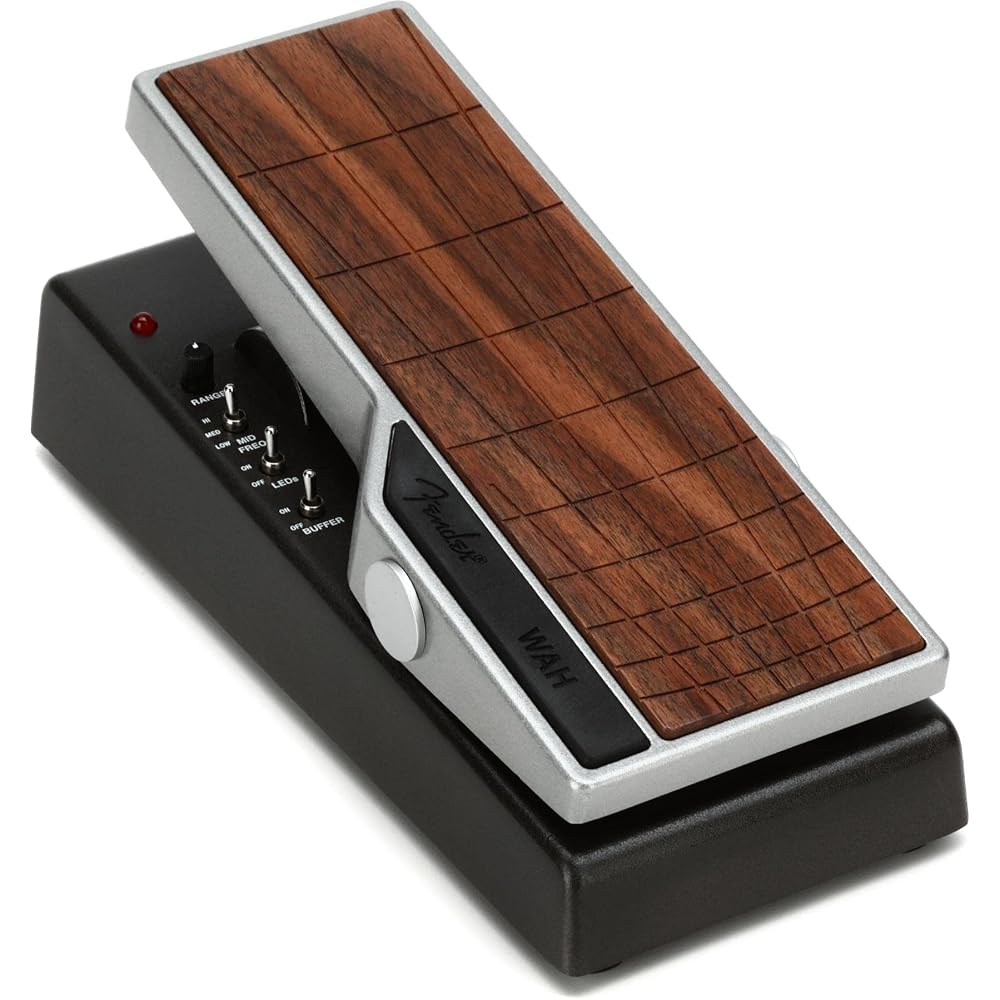 Fender Tread-Light Wah Pedal Compact Design Lightweight Durable Effects Pedal