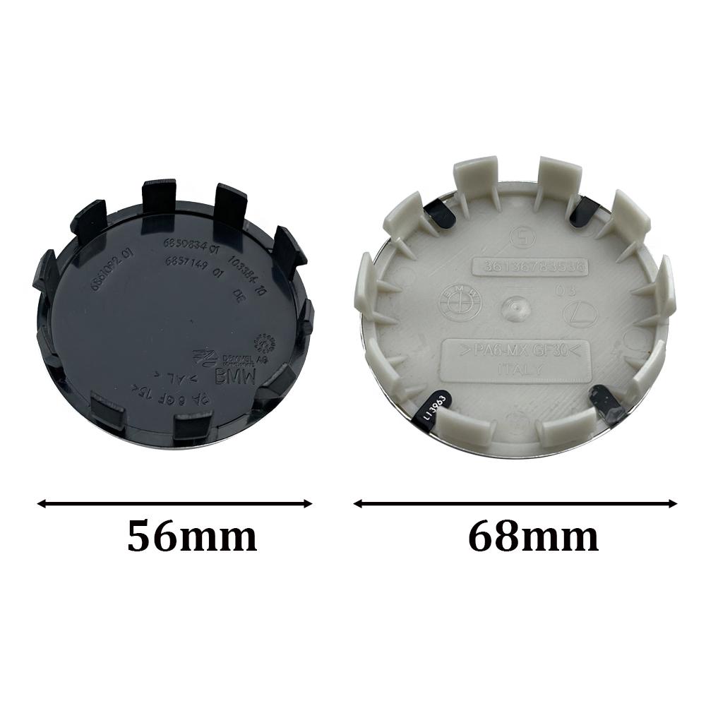 4Pcs ABS 56/68mm Car Wheel Center Hub Cap For BMW MIni Logo E46 E36 E34 F10 E90 F30 E60 F30 E53 E30 X1 X2 X3 X4 Accessories