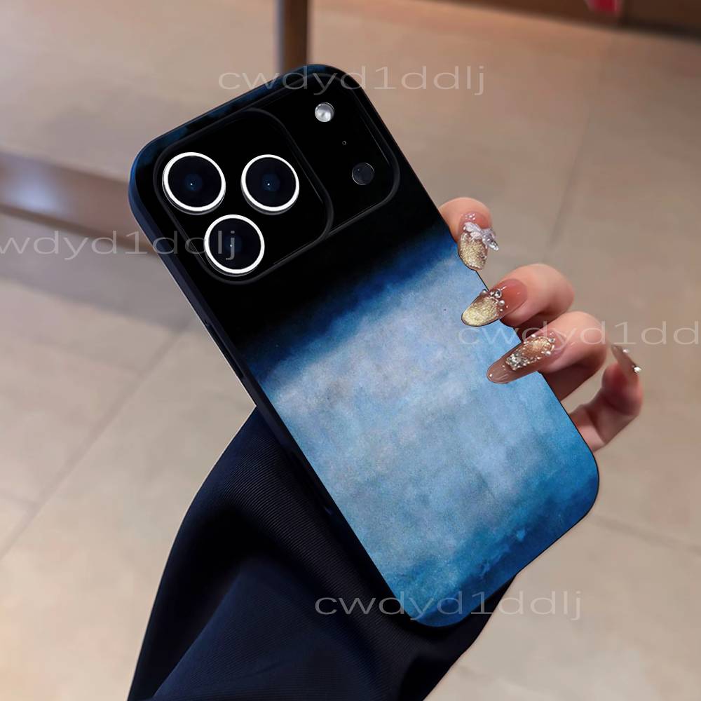 M-Mark Rothko Art Paintings Phone Case For iPhone 17,16,15,11,12,14,13 Pro Max Mini XS,XR,7 Plus 16E Air Soft Covers Fundas