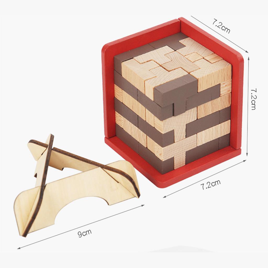 3D куб деревянный пазл творческий ранний образовательный конструктор блоки игрушка веселая игра для снятия стресса головоломка игрушка для детей подарок