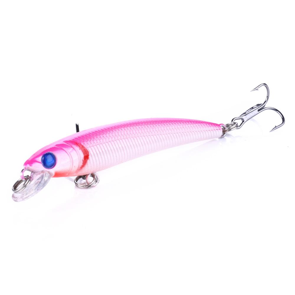 1pc Hengjia ABS Minnow Bait for Fishing 7.5CM 5.6G Lifelike Trout Fishing Lure Travel Fishing