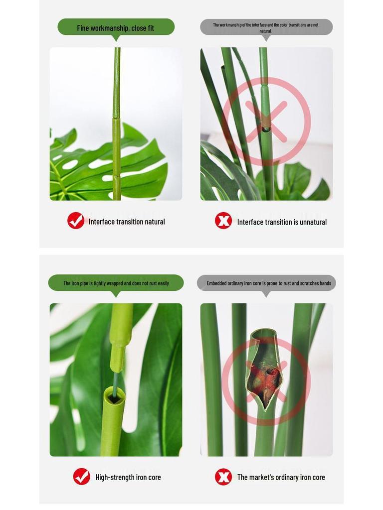 Artificial Indoor Plants & Trees: Monstera, Areca Palm, Jacaranda, Nandina, Rubber Fig - Free Shipping