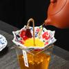 Creative Umbrella Tea Leaks Kung Fu Tea Set Accessories Ceramic Filters Chinese Style Tea Separations Decor Desktop Ornaments