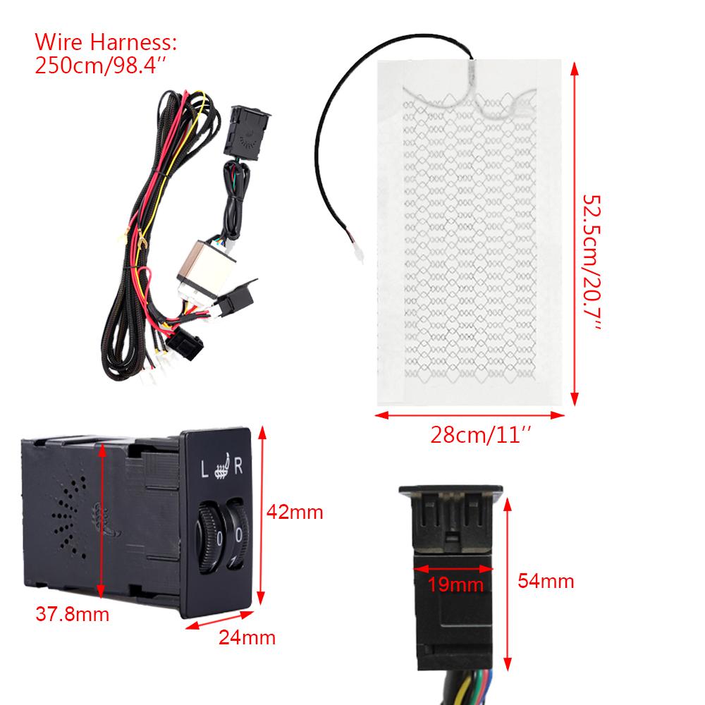 12 В с подогревом, чехол для автомобильного сиденья, обогреватель сиденья, 6 уровней, теплее, зимняя бытовая подушка, подушка для сиденья с подогревом для водителя