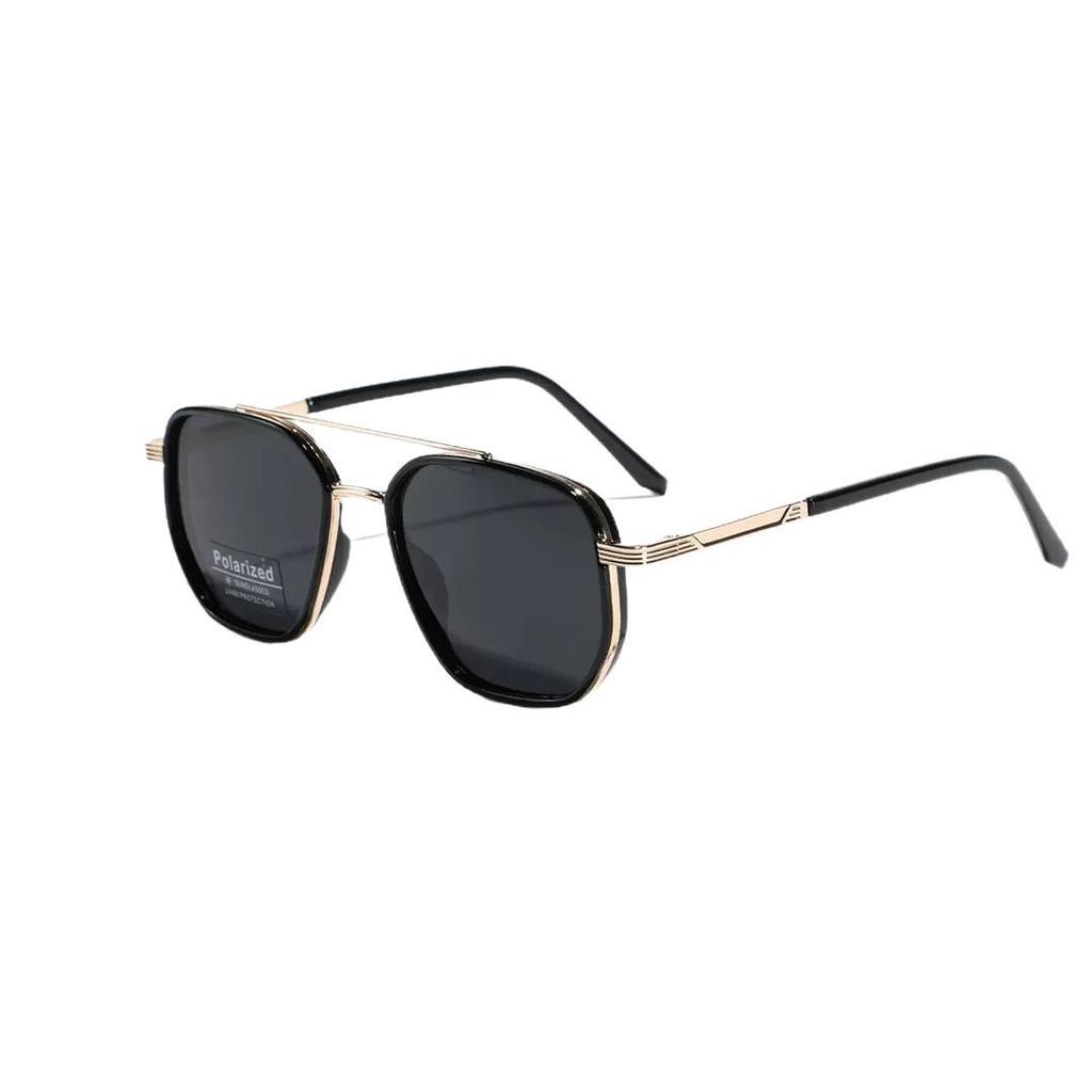 2025 Retro Polarized TR90 Semi-Metal Square Sunglasses for Men & Women