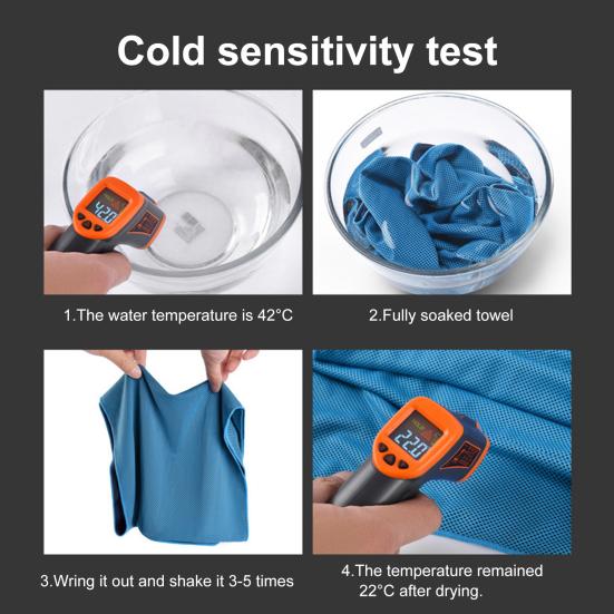 Fitness Towel Bottled Quick-dry Anti-fade Polyester Keep Cooling Microfiber Breathable Towel for Gift