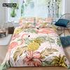 Home Living Luxury Flamingo Print 2/3Pcs Soft Duvet Cover PillowCase Queen and King Size Kids Bedding Set EU/US/AU Size