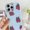 LZ8 Cartoon Cat Cute Art Soft Phone Case for Samsung S24 Ultra S23 Plus S21 FE A16 A54 A34 A52 A06 Infinix Hot 40 30i Lens Protection Shockproof Cover