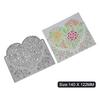 Love Flower Framework Frame Metal Silvery Stencil Embossing Cutting Dies For Diy Scrapbooking Paper Album Cards Making