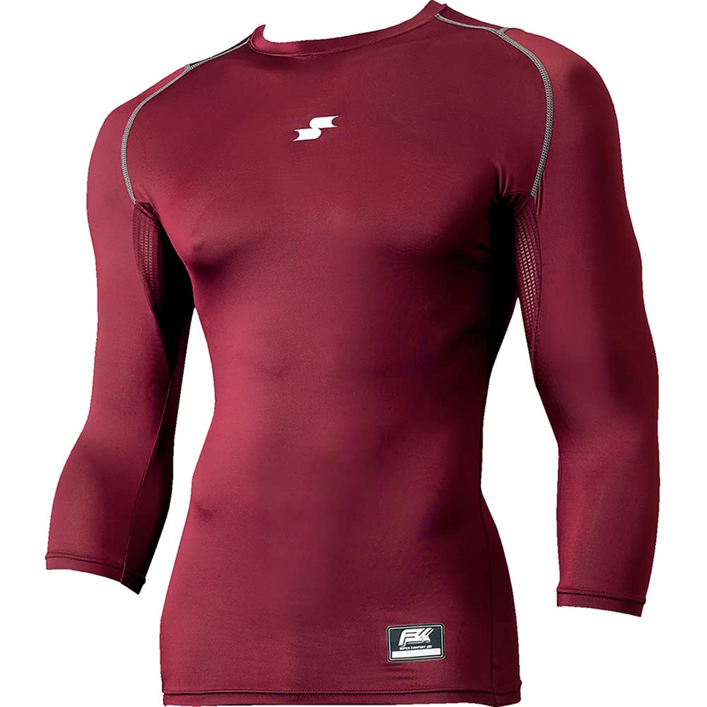 SSK Soft Low Neck Sleeve Fitted Undershirt SC 3/4