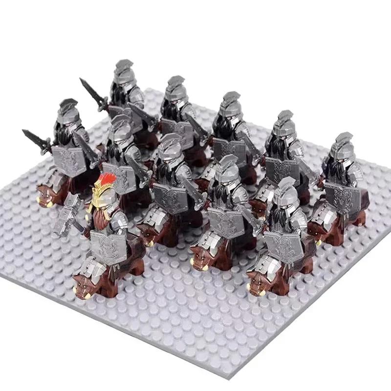 Middle Age Demon Realm Warg Varg Orcs Soldier VS Uruk-hai Azog Figures Creative War Mount Elk Boar Wolf DIY Bricks Toys for Kid
