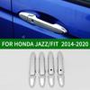 Хромированная серебристая накладка на ручку боковой двери для Honda JAZZ FIT 2014 2015 2016 2017