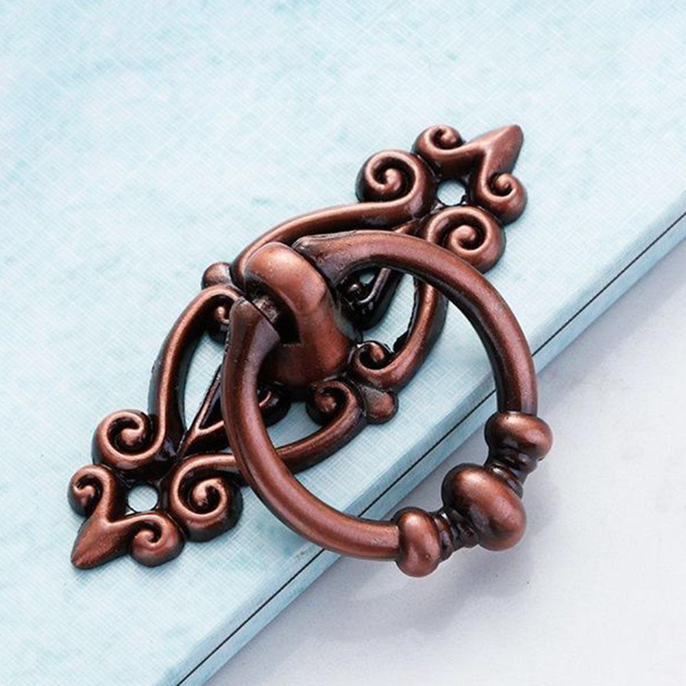 Cabinet Retro Handle Door Antique Alloy Handle Drawer Pull Ring Wood Case Handle Hanging Ring For Home Furniture DIY Decoraction