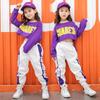 Fashion Hip Hop Clothing Set for Teenage Girls Cotton Children's Sports Suits Streetwear Crop Tops and Trousers Dance Clothes