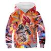 Trendy Men's Personalized Cartoon Japanese Anime Dragon Ball Series 3D Printed Children's Jacket 2024 Autumn Hooded Sweatshirt