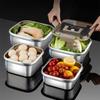 304 нержавеющая сталь хрустящие герметичные контейнеры для еды свежее хранение бенто микроволновая печь ланч-бокс фрукты мясо замороженный холодильная коробка