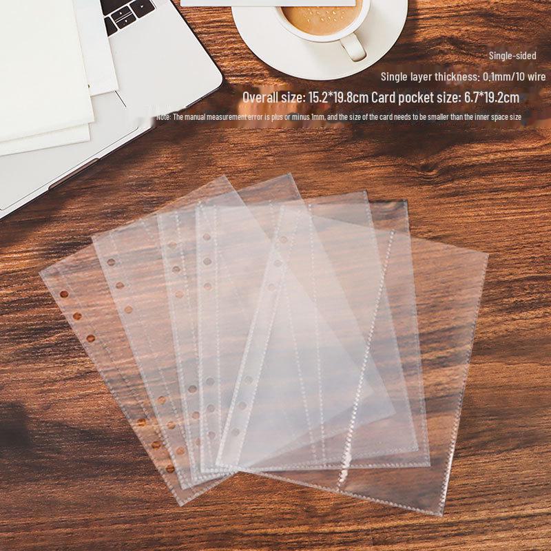 Блокнот-книжка формата А5 DIY с 6 отверстиями, акриловый, прозрачный, с отрывными листами