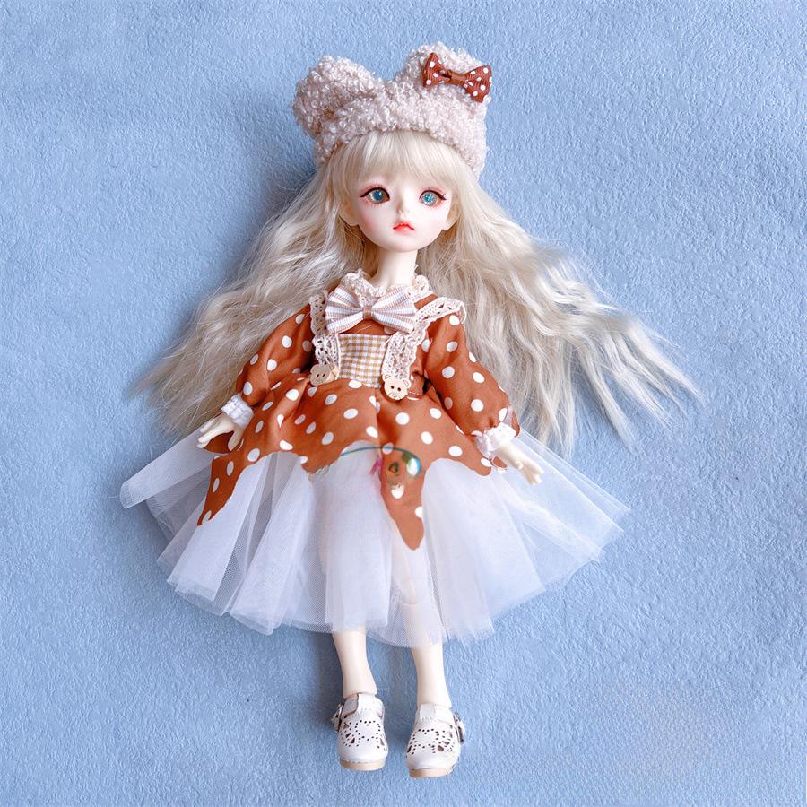 30 Cm 6-Point BJD Doll Dress Set - Lolita Style Clothes for Doll Dress-Up