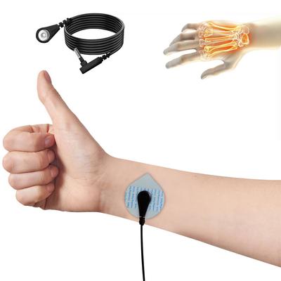 20 шт. пластырей для заземления + 1 черный спиральный шнур заземления, сменные наклейки для сна и облегчения боли, набор для самостоятельного заземления для домашнего использования