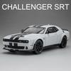 1:22 Challenger SRT Hellcat Demon Eyes Модель автомобиля Игрушка Сплав Литье под давлением Оттяни назад Суперкар Свет Звук Модели транспортных средств Подарки для детей
