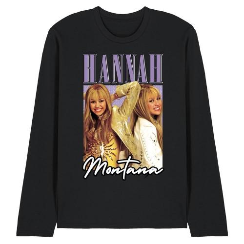 Hannah Montana Unisex Adult Hannah Montana Montage Long-Sleeved T-Shirt