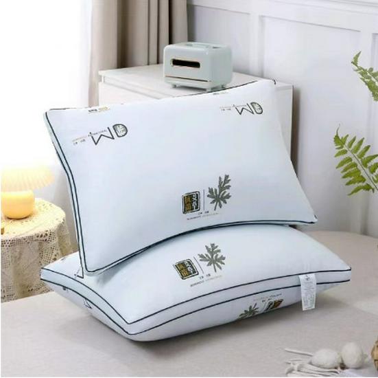 Подушка для поддержки шеи с не проминающимся наполнителем и чехлом, 48x74 см, Идеально подходит для дома, отеля или общежития