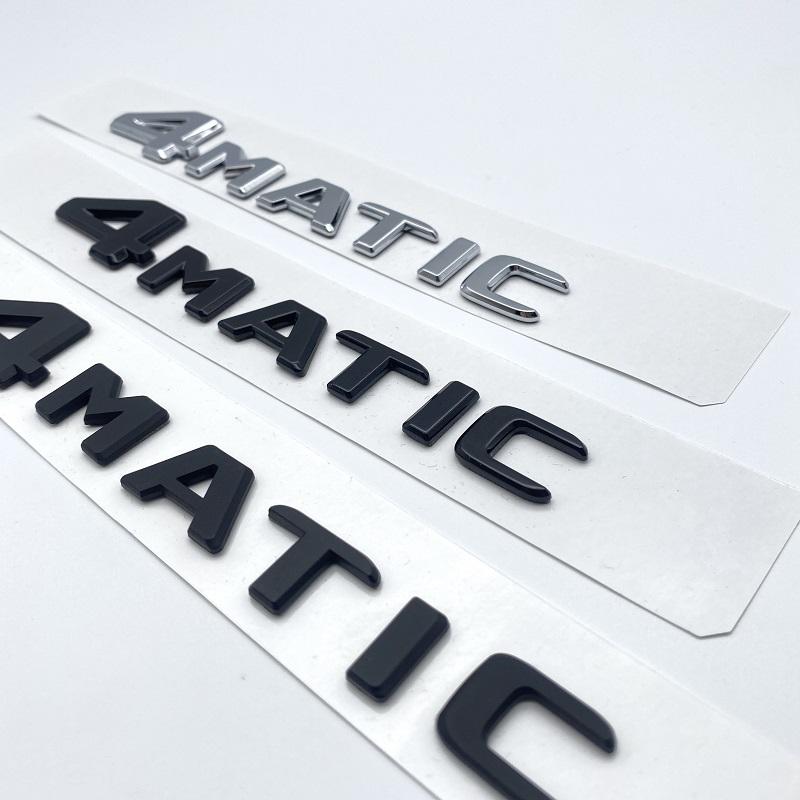 For Mercedes Benz A B C E G S ML SL CL GLA CLA Class AMG 4MATIC 4 MATIC Trunk Chrome Matte Black Letters Emblem Badge Sticker