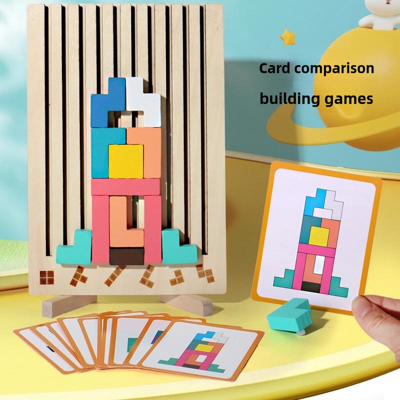 Large Three-Dimensional Tetris, 3D Three-Dimensional Puzzles, Children'S Educational Blocks, Stacking Toys, Montessori Education