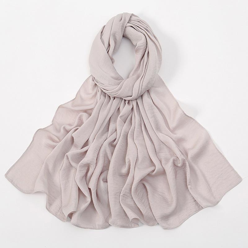 Premium Velvet Silk Hijab Scarf For Women Muslim Scarves Plain Shawls Solid Headscarf Wraps Islam Turban Headband Femme Ramadan