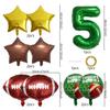 Rugby Balloon Set 32-inch Digital Children's Super Bowl Decorative Aluminum Film Balloon Scene Arrangement