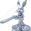 NewNew Shotgun Rabbit Hood Ornament SEMITRUCK Universal Hood