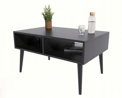 Isla Coffee Table In Scandinavian Style BLACK/BLACK