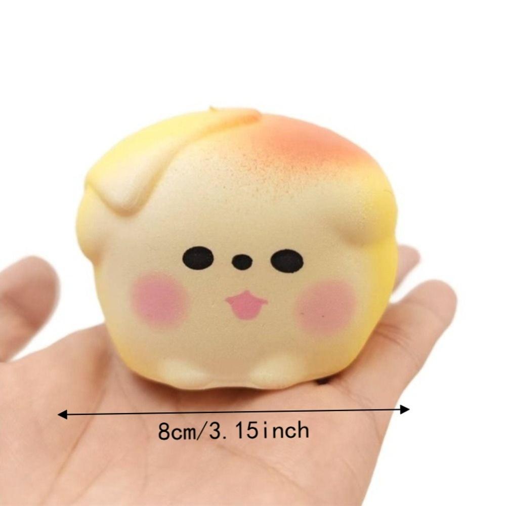 Hand Relax Crunchy Squishy Shapable Blocks Filled Squishy Crispy Bread Dog Children Gifts