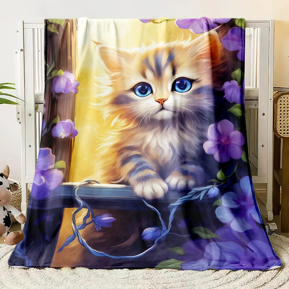 Anime Cute Thin Blanket Bedroom Blanket, Iving Room,sofa Blanket,student Office Nap,camping Trip,children's Gift