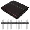 3.28 X 32.8 Feet Grass Proof Cloth, Easy To Set Up 10 U-shaped Stakes and 10 Washers.