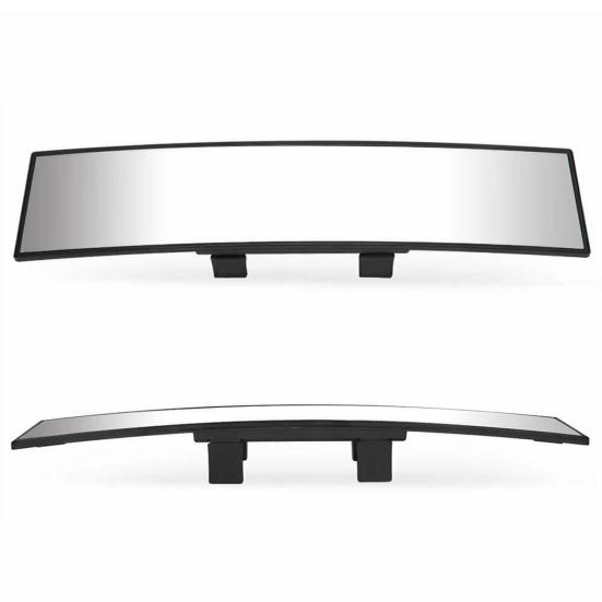 Зеркало заднего вида, широкоугольное, простая установка, улучшенное стекло, 300 мм, внутреннее изогнутое зеркало для автомобиля