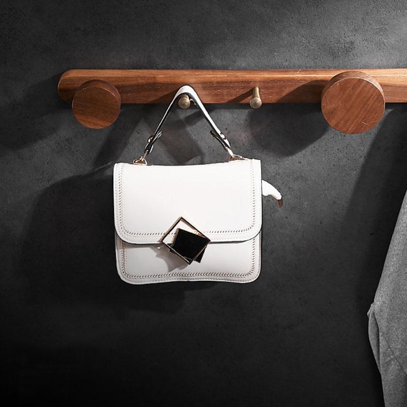 Creative Solid Wood Bathroom Coat Hook Towel Hook Black Walnut Row Hook Toilet Porch Door Back Wall Mounted Coat Hat Hooks