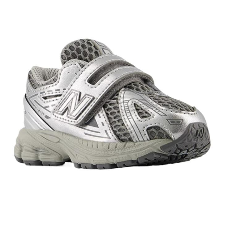 New Balance 1906 Synthetic Leather Mesh Comfortable Simple Fit Lightweight Breathable Low Top Walking Shoes Baby Sneaker Silver Gray IV1906EH-1
