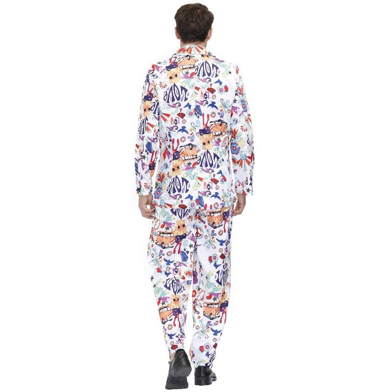 M-XL Мужской костюм для ведущих ночного клуба, сценического шоу, персонализированный для праздничной вечеринки - ЛЮБОВЬ Костюм на Хэллоуин