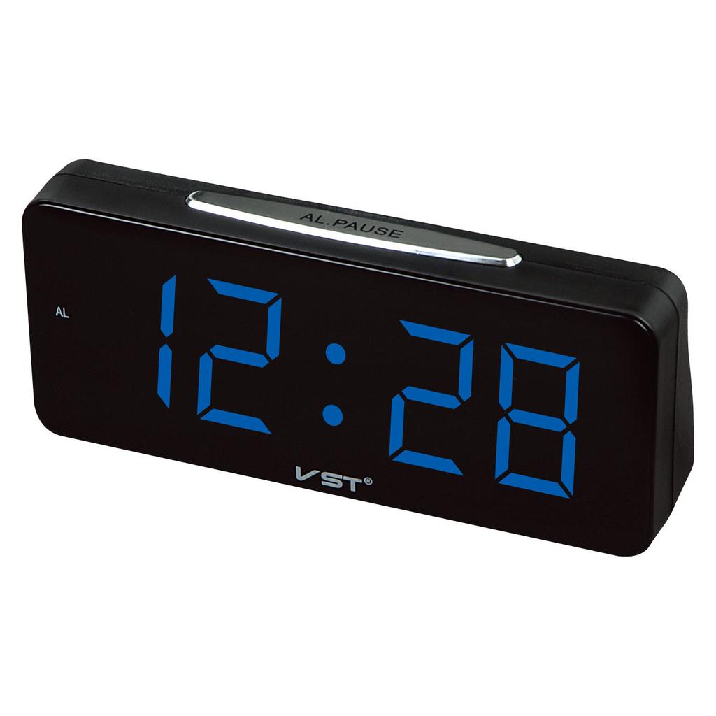 Perpetual Calendar Natural Sound Alarm Clock with Hourly Timer Function LED Electronic Meter Plug In Luminous Clock LED Clock