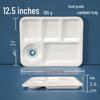 White Melamine Divided Dinner Plates & Sets